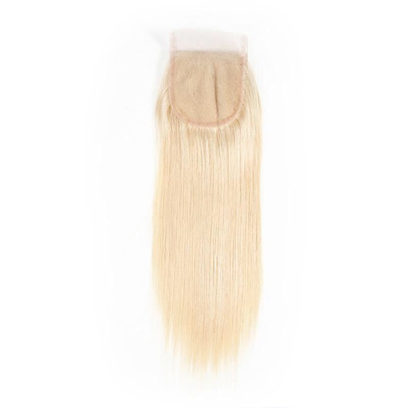 Closure Lisse Blond #613 - Cheveux Naturel - Cheveux Humain